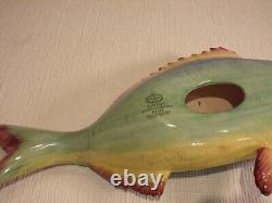 Minton Archive Collection Hand Painted Porcelain Majolica Style Fish 2001