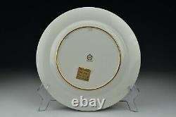 Minton Porcelain Charger Hand Painted View of Windsor Castle and Raised Gold