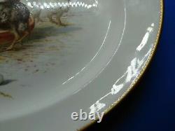 Minton Porcelain Serving Plate, Hand Painted By Antonin Boullemier C1891
