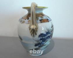 Mount Fuji Miniature Hand Painted Vase 20th c. Japanese Porcelain L & Co. Nippon