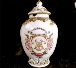 N949 Chinese Yongzheng Period Teaset Teapot Tea Caddy & Teabowls Monogram