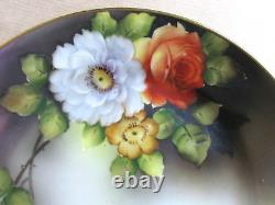 NORITAKE PORCELAIN HAND PAINTED ROSES TEA SERVICE FOR SIX (Ref9639)