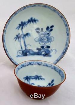 Nanking Cargo Chinese Porcelain Batavian Tea Bowl Saucer Qianlong Qing 5246