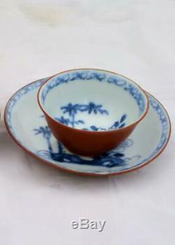 Nanking Cargo Chinese Porcelain Batavian Tea Bowl Saucer Qianlong Qing 5246