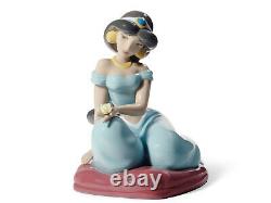 Nao By Lladro Jasmine Disney Princess #1716 Brand Nib Aladdin Flower Save$ F/sh