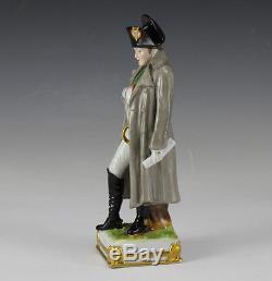 Napoleon Scheibe Alsbach Porcelain Figurine, Hand Painted, impressed marks