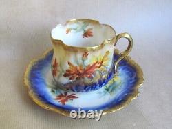 Nautilus Porcelain Glasgow Scottish Hand Painted Trio C. 1900 (10700)