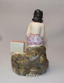 Nude Girl Antique Vintage Old Chinese Porcelain Statue Figurine Ashtray China