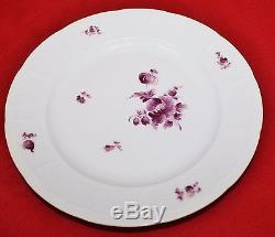 Nymphenburg Hand Painted Porcelain 42 Pc Tea Set Purple Floral Motif, E1419
