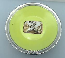 Nymphenburg Porcelain Cup Saucer Hand Painted grisaille Landscape Scenic View