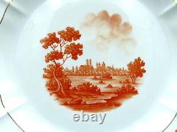 Nymphenburg Porcelain Large Charger Plate Hand Painted Munich Landscape 1980