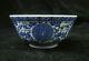 Old Chinese Blue And White Hand Painting Porcelain Bowl Marked Qianlong