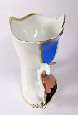 Old Paris Porcelain Antique French Centerpiece Vase Hand Painted Planter c1880