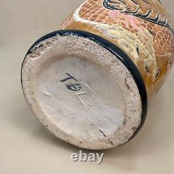 Oriental Vase Decorative Chinese Dragon Ceramic Pot Antique Asian Hand Painted