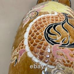 Oriental Vase Decorative Chinese Dragon Ceramic Pot Antique Asian Hand Painted