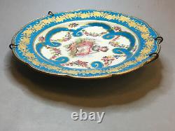 Original Antique Sevres Porcelain Hand Painted Plate With Girl