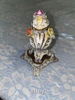 PMP 1817 Porcelain hand painted Trinket with stand (rare)