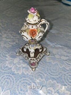 PMP 1817 Porcelain hand painted Trinket with stand (rare)