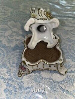 PMP 1817 Porcelain hand painted Trinket with stand (rare)