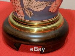 Pair (2) Vintage Frederick Cooper Hand Paint Porcelain Table Lamps