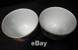 Pair of Antique Chinese Hand Painting Dragons XuanTong Porcelain Cups