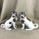 Pair Of Dresden Porcelain Pugs Pug Dog Figures Hand Painted Carl Thieme Mops