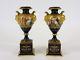 Pair Of Vienna Porcelain Urns Classical Scenes Hand Painted By L Jackl