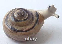 Porcelain Figurine Animal Figure Snail Hand Painted Made IN Spain Um 1950 1960