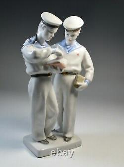 Porcelain Figurine Soviet Russia Communist Revolution Art Deco CCCP Propaganda