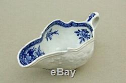 QING 18th CENTURY CHINESE QIANLONG PORCELAIN SAUCEBOAT BLUE & WHITE WORCESTER