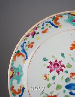 Qianlong (1736-1795) Chinese Antique Porcelain famille rose Flowers plate China