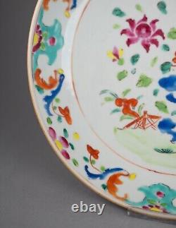 Qianlong (1736-1795) Chinese Antique Porcelain famille rose Flowers plate China