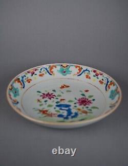 Qianlong (1736-1795) Chinese Antique Porcelain famille rose Flowers plate China