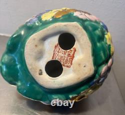 Quail Toyo Figurine Hand-Painted Ceramic Porcelain Bird Pre 1800 SIGNED V. Rare