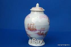RARE 1750 Chinese EUROPEAN TEAPOY QIANLONG QING export vase teapot armorial