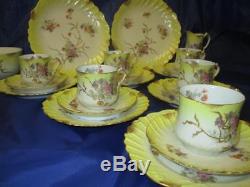 RARE Antique Latrille Freres Limoges Hand Painted Porcelain Tea Set c1899