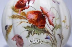 RARE Antique ROYAL WORCESTER Hand Painted Floral Motif Small Porcelain Vase