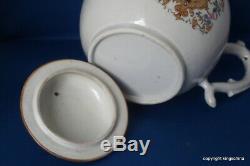 RARE Chinese TEA POT ARMORIAL DOUBLE EAGLE PUNCH POT QIANLONG QING export vase