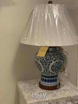 Ralph Lauren Alston Tea Porcelain Table Lamp Hand Painted Blue
