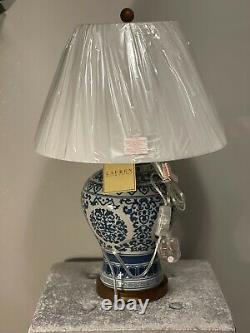 Ralph Lauren Alston Tea Porcelain Table Lamp Hand Painted Blue