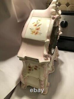 Rare Ansonia La Bretagne Antique Hand Painted Porcelain Clock- Royal Bonn