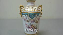 Rare Antique Royal Crown Derby Miniature Hand Painted Porcelain Cabinet Vase