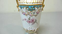 Rare Antique Royal Crown Derby Miniature Hand Painted Porcelain Cabinet Vase