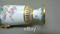 Rare Antique Royal Crown Derby Miniature Hand Painted Porcelain Cabinet Vase