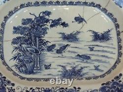 Rare Chinese Large 18th Century Quail Pattern Dish