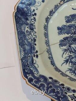 Rare Chinese Large 18th Century Quail Pattern Dish