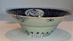 Rare Chinese Late Ming Dynasty Flared Rimmed Swatow Porcelain Bowl 16th Century+