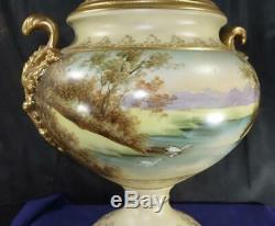Rare Paris Francois Boucher Porcelain / Sevres Hand Painted Covered Urn