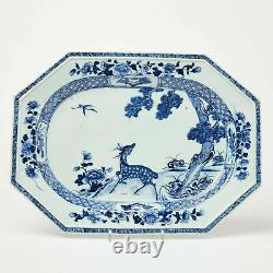 Rare Qianlong Chinese large blue and white Superb quality play dish