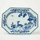 Rare Qianlong Chinese Large Blue And White Superb Quality Play Dish